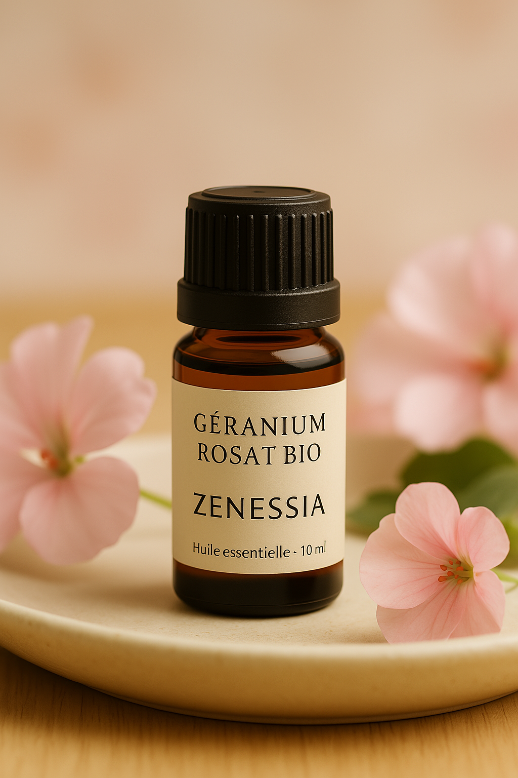 🌹 Huile Essentielle de Géranium Rosat Bio – Harmonie & Peau Radieuse