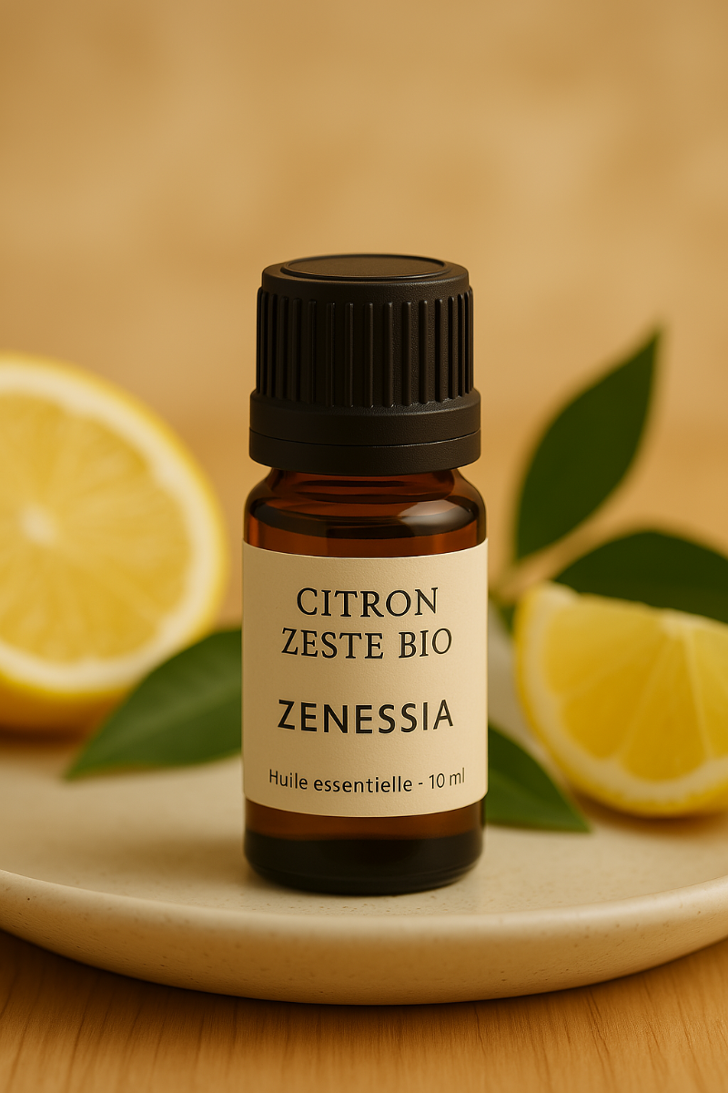 🍋 Huile Essentielle de Citron Zeste Bio – Énergie & Clarté
